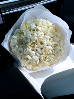 WHITE PEONIES