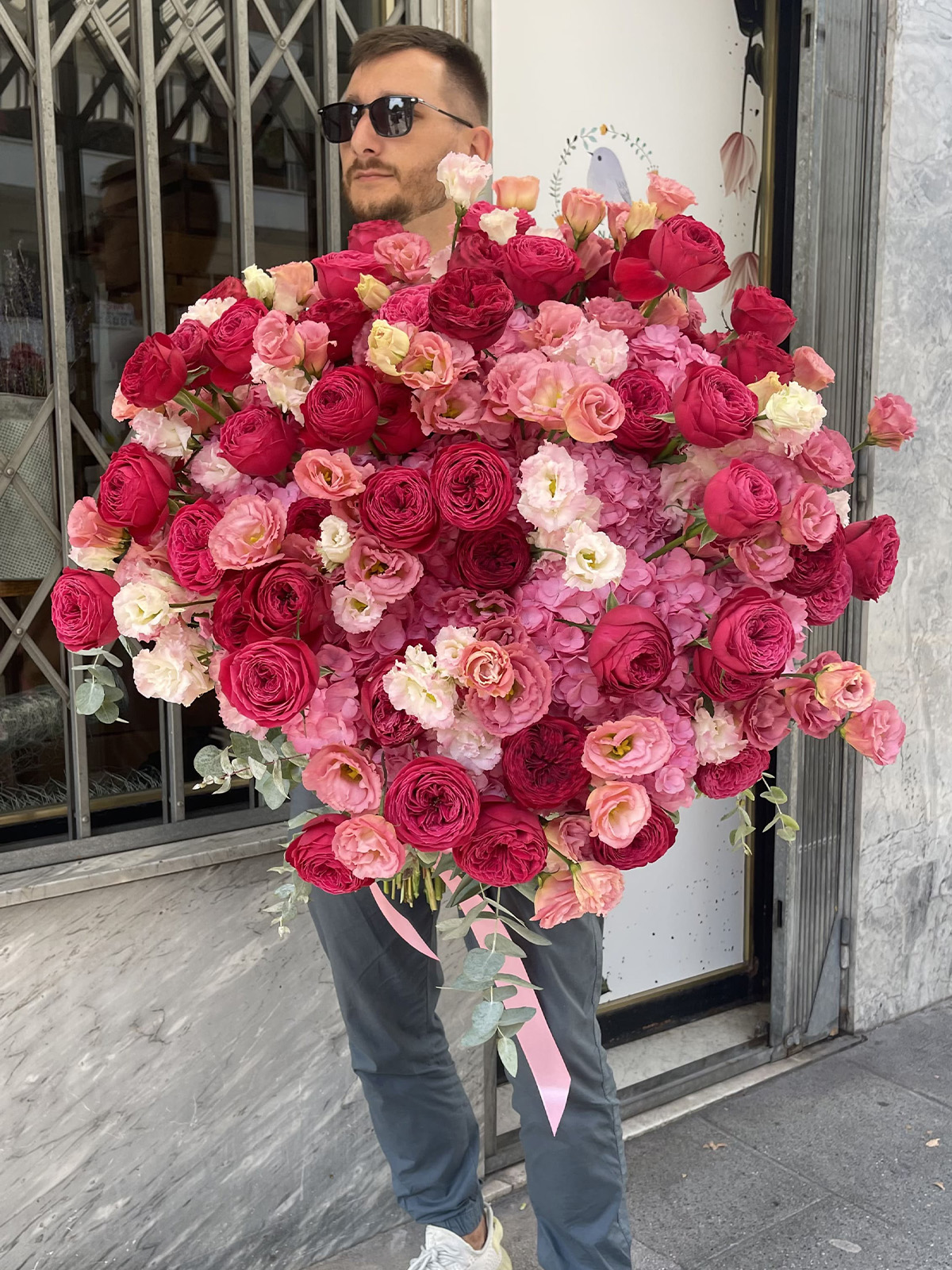 huge bouquet of flowers
